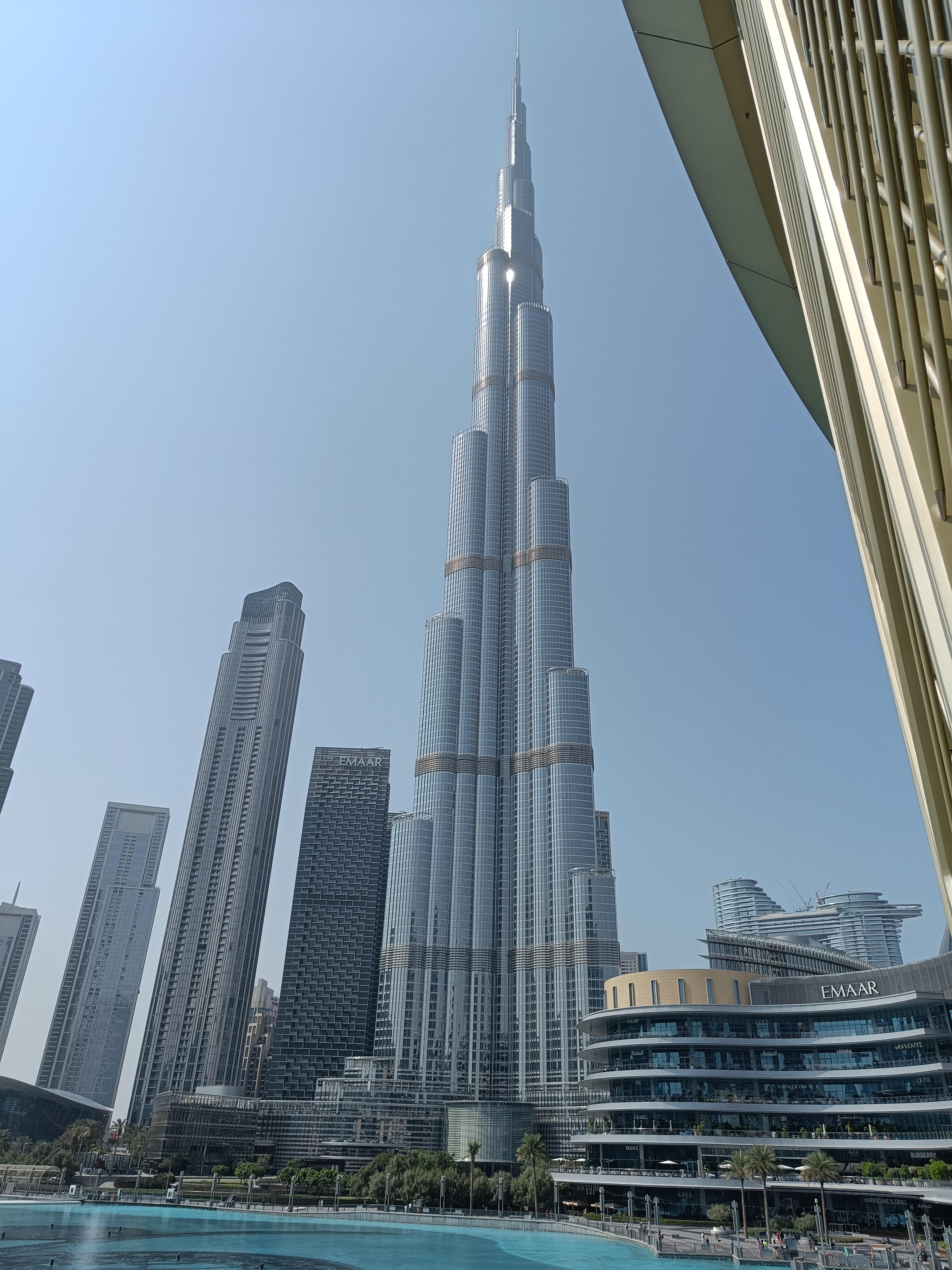 Burj Khalifa - world's tallest building towering over Dubai skyline at 828 meters
